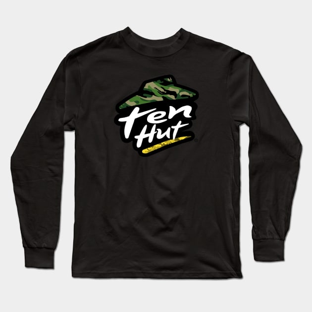 Pizza Military - Ten Hut Long Sleeve T-Shirt by Pegazusur